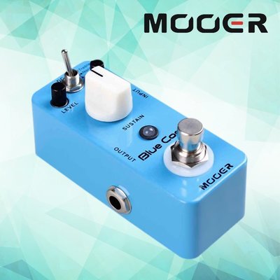 小叮噹的店- MOOER Blue Compressor 光電壓縮 單塊 效果器 (MREG-BCP)