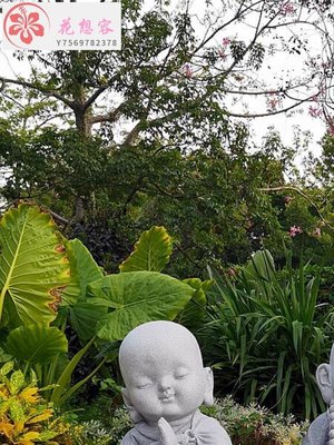 【熱賣精選】新中式庭院個性裝飾小和尚禪意擺件戶外枯山水景觀仿石雕佛像沙彌