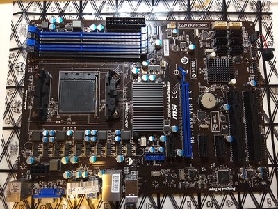 [電腦叢林資訊]-二手MSI 微星 760GA-P43 (FX) AM3+腳位 支援DDR3  附檔板 - 缺貨勿標