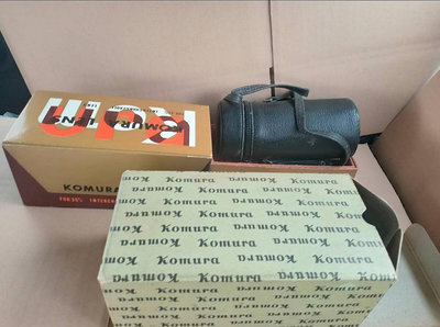 稀少盒裝皮製收納盒完整包裝Komura 135mm f2.8 ltm萊卡螺紋卡口