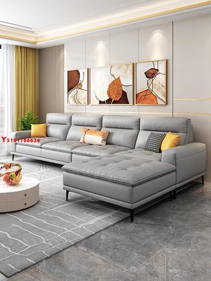 北歐極簡納米科技布沙發小戶型客廳輕奢家用現代簡約網紅家具套裝Y6626