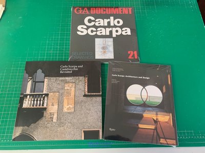 Carlo Scarpa 卡羅.斯卡帕 （套裝3本） 作品集/草圖/思想/改造