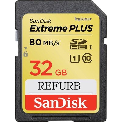 新莊民安《80MB/s 工業包裝》SanDisk Extreme Plus 32GB 32G SD USH-1 大卡