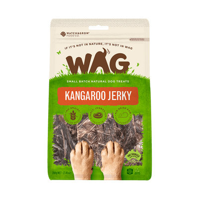 澳洲 WAG 天然澳 | 天然零食 袋鼠肉條 | 200g 狗零食 純肉零食