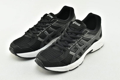 【實拍】ASICS 亞瑟士 GEL-CONTEND 4 黑色 黑白 慢跑鞋 4E寬楦 男女鞋
