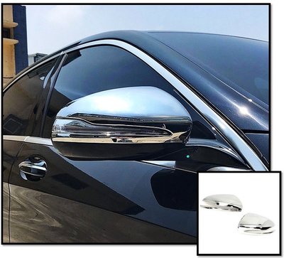 圓夢工廠 Benz 賓士 改款 W213 E400 E450 E53 E63 2020~23 鍍鉻銀 後視鏡蓋 後照鏡蓋