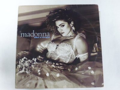 ///李仔糖 LP黑膠唱片*1984年美國版.瑪丹娜專輯LIKE A VIRGIN二手黑膠唱片(s687)
