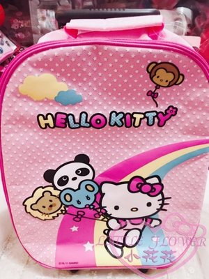 ♥小公主日本精品♥ Hello Kitty凱蒂貓拉桿式書包星星彩虹圖案兒童書包多夾層大容量 10025901
