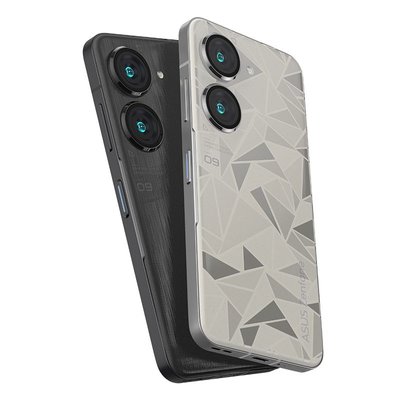 ASUS保護殼適用ASUS華碩Zenfone9透明紋路超薄背貼磨砂防滑防指紋背面保護膜