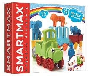 美兒小舖COSTCO好市多線上代購～SMARTMAX 磁力接接棒 動物園火車組(1盒裝)