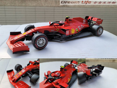 【Bburago 精品】1/18 2020 Ferrari SF1000 C.Leclerc F1 #16 全新品~