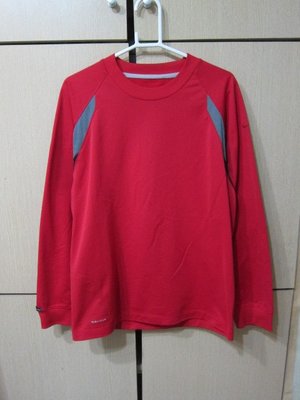 衣市藍~NIKE DRI-FIT Tech Training 長袖排汗T恤 (M~紅~)(221116)