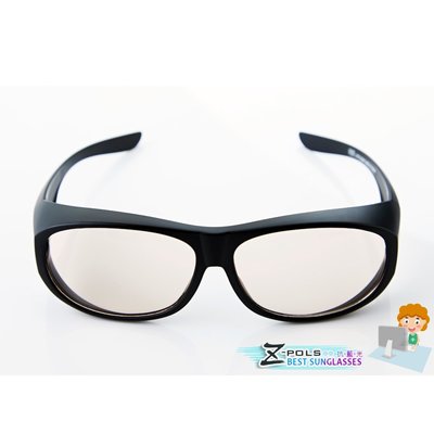 【Z-POLS】兒童專用可包覆式套鏡設計 頂級抗紫外線濾藍光眼鏡(兒童濾藍光兼具抗紫外線 有無近視皆可用)