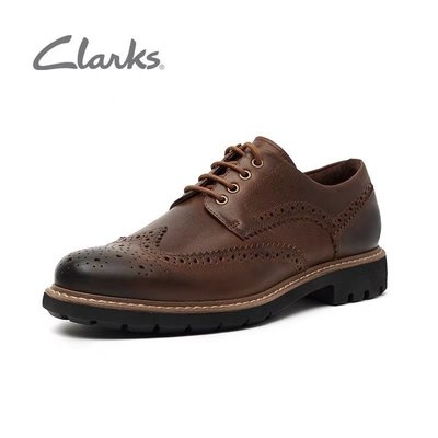 clarks其樂男鞋新款系帶透氣英倫風商務正裝皮鞋Batcombe Hall