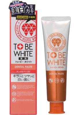 Bz Store 日本 TO BE WHITE 牙齒亮白去漬牙膏 一般型牙齒適用 100g Kevin老師推薦