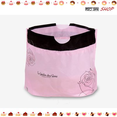 【嚴選SHOP】粉色 16~18cm 6吋乳酪盒手提袋 拉拉袋 圓盒袋 食品袋 蛋糕袋 包裝袋 西點袋【D069】