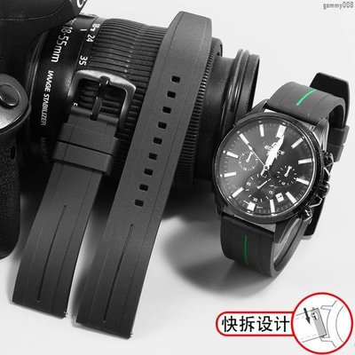 現貨熱銷-《精品上新》代用勞力士黑 綠水鬼空中霸王型矽膠手錶帶男GTM運動防水橡膠錶鏈