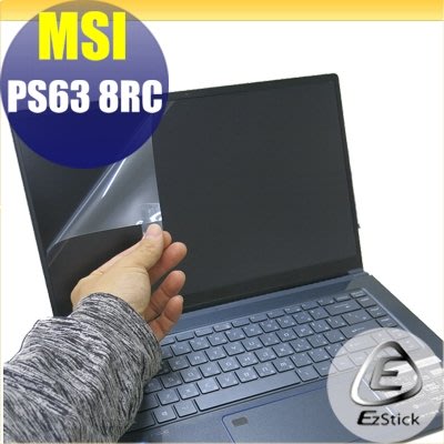 【Ezstick】MSI PS63 8RC 靜電式筆電LCD液晶螢幕貼 (可選鏡面或霧面)