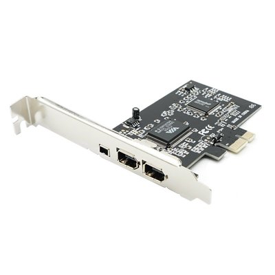 臺式PCI-E1394卡 DV HDV高清視頻採集卡火線卡PCIE1X介面 VIA晶片 w56 056 [9000127