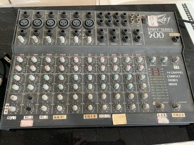 桃園國際二手貨中心----Peavey Unity Series 500 Mixer w  混音器