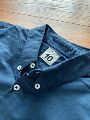 日本製 MARGARET HOWELL x EDWIN 鈕扣領 休閒牛津襯衫 OXFORD SHIRT MHL M號