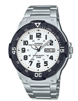 【萬錶行】CASIO 潛水風格不鏽鋼腕錶 MRW-200HD-7B