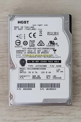 HGST/日立 HUC109090CSS600 900G 10K SAS 2.5寸 900GB伺服器硬碟