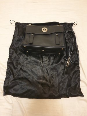 YSL-MUSE帆布＋皮革手提包（可斜背）