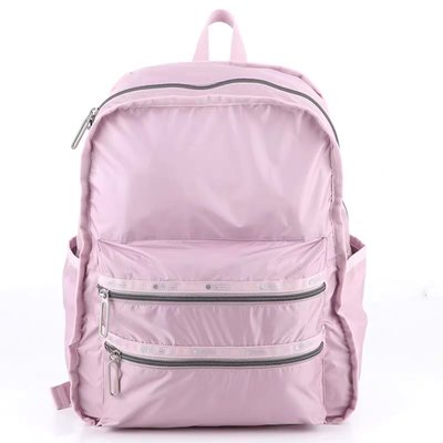 Lesportsac 2296 粉色 Functional Backpack 大型拉鏈雙肩後背包 限量優惠