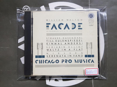 【夢響音響工作室】A0180-11無IFPI美國版 威廉·沃爾頓 FACADE SUITE 一元起標