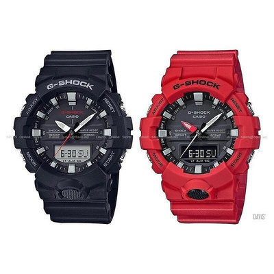 二手全新CASIO 卡西歐 G-SHOCK GA-800 黑金 數字指針雙顯錶款 運動手錶 情侶手錶 潛水錶 大錶盤