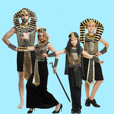 【精選好物】埃及艷後 cosplay服兒童女孩萬聖節服飾 王子法老王演出親子裝