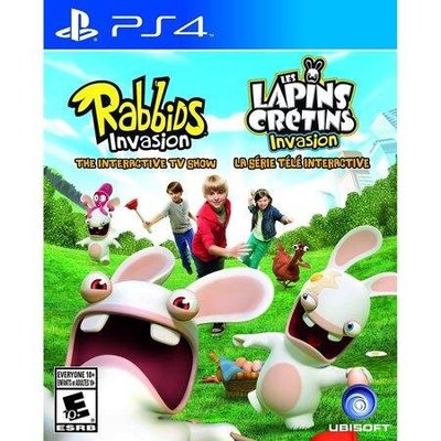 PS4遊戲 瘋狂兔子 全面侵略 TV 互動遊戲 Rabbids Invasion 英文版【板橋魔力】