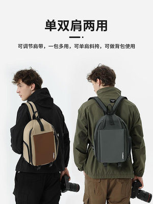 Cwatcun香港品牌多功能相機包便攜單雙肩包兩用背包適用微單單反佳能g7x2尼康索尼zve10 富士xs10 xt30