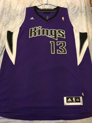 NBA adidas 國王 客場紫 evens XXL