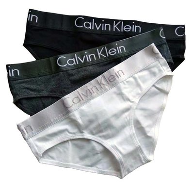【熱賣精選】現貨Calvin Klein正品美國ck內褲女三角包臀純棉超大寬邊3條盒裝