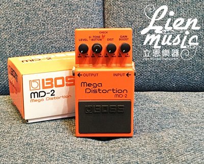 『立恩樂器 效果器專賣』免運 BOSS MD-2 Mega Distortion 破音 效果器 MD2 ROLNAD經銷