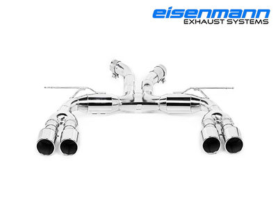 【樂駒】Eisenmann BMW F86 X6M 尾段 RACE 排氣管 LOGO 四出 鍍鉻 鋁 黑 尾飾管