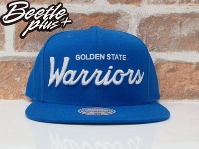 BEETLE NESS NBA WARRIORS 金州勇士 CURRY 藍 白字 SNAPBACK 帽 總冠軍