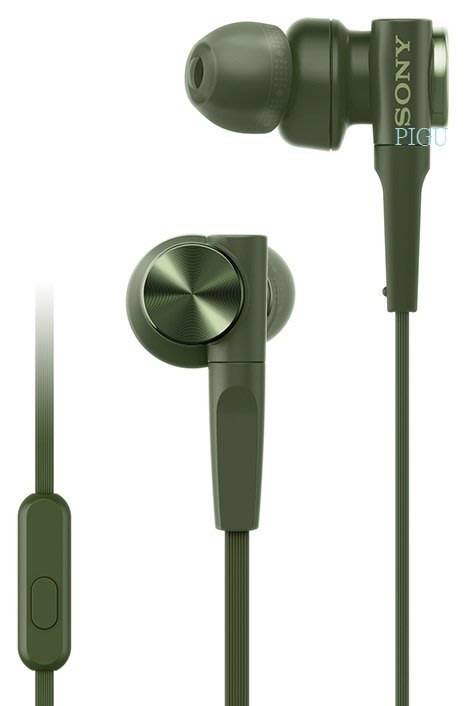 平廣SONY MDR-XB55AP 綠色耳機單鍵麥克風低音XB系列送收納盒公司貨保固