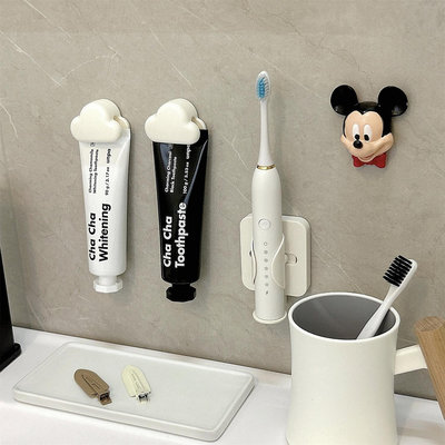 電動牙刷置物架衛生間免打孔牙刷架壁掛牙膏牙具自動感應收納托架