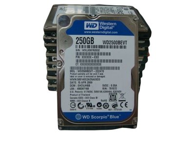 《盛立電腦》不分廠牌 250GB/SATA 2.5吋HDD硬碟(電腦維修服務)