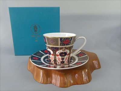 日本回流英國德貝（德比）古伊萬里風格金彩骨瓷咖啡杯紅茶杯