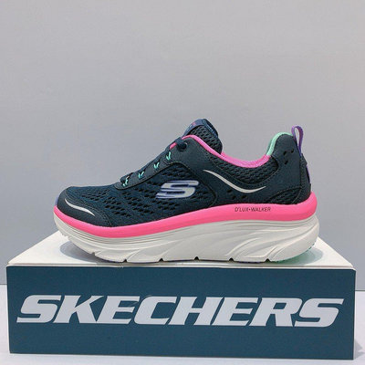 SKECHERS D'LUX WALKER 女生 藍粉色 舒適 透氣 輕量 運動 慢跑鞋 149023NVMT