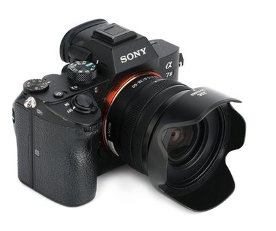 JJC適用索尼16-50mm鏡頭遮光罩sony A7C A7S3 A7R3 A7M3微單相機FE 28-60mm鏡頭