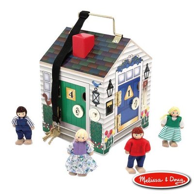 【美國瑪莉莎 Melissa & Doug】木製門鈴娃娃屋