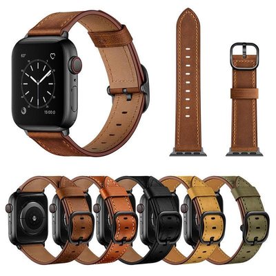 丹寧風牛皮手錶錶帶 適用蘋果手錶 apple watch 7代表帶 41mm 45mmm iWatch全系列商務錶帶男生
