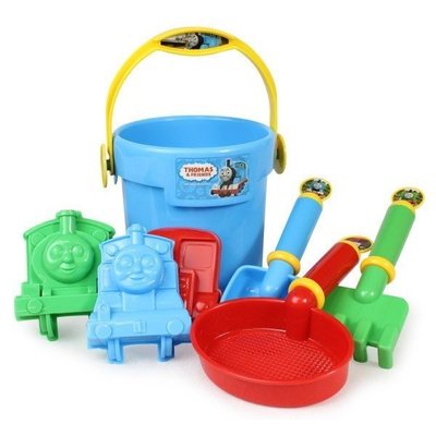 ♡fens house♡日本進口 湯瑪士 小火車 thomas 造型 挖沙玩具 沙灘玩 洗澡玩具 水桶