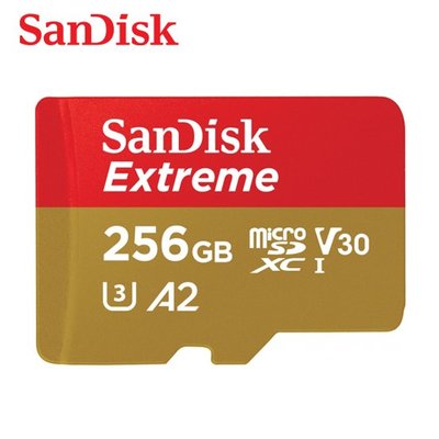SanDisk 256G Extreme A2 V30 U3 microSDXC 記憶卡 (SD-SQXAV-256G)