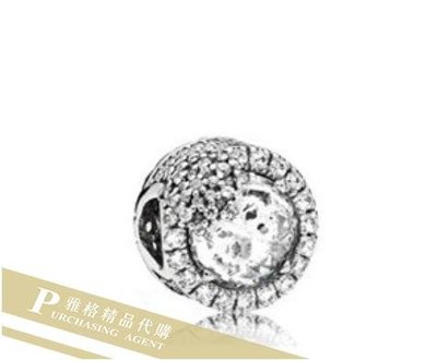 雅格時尚精品代購 Pandora 潘朵拉 鑲鑽新款雪花輻射心串珠 925純銀 Charms 美國代購